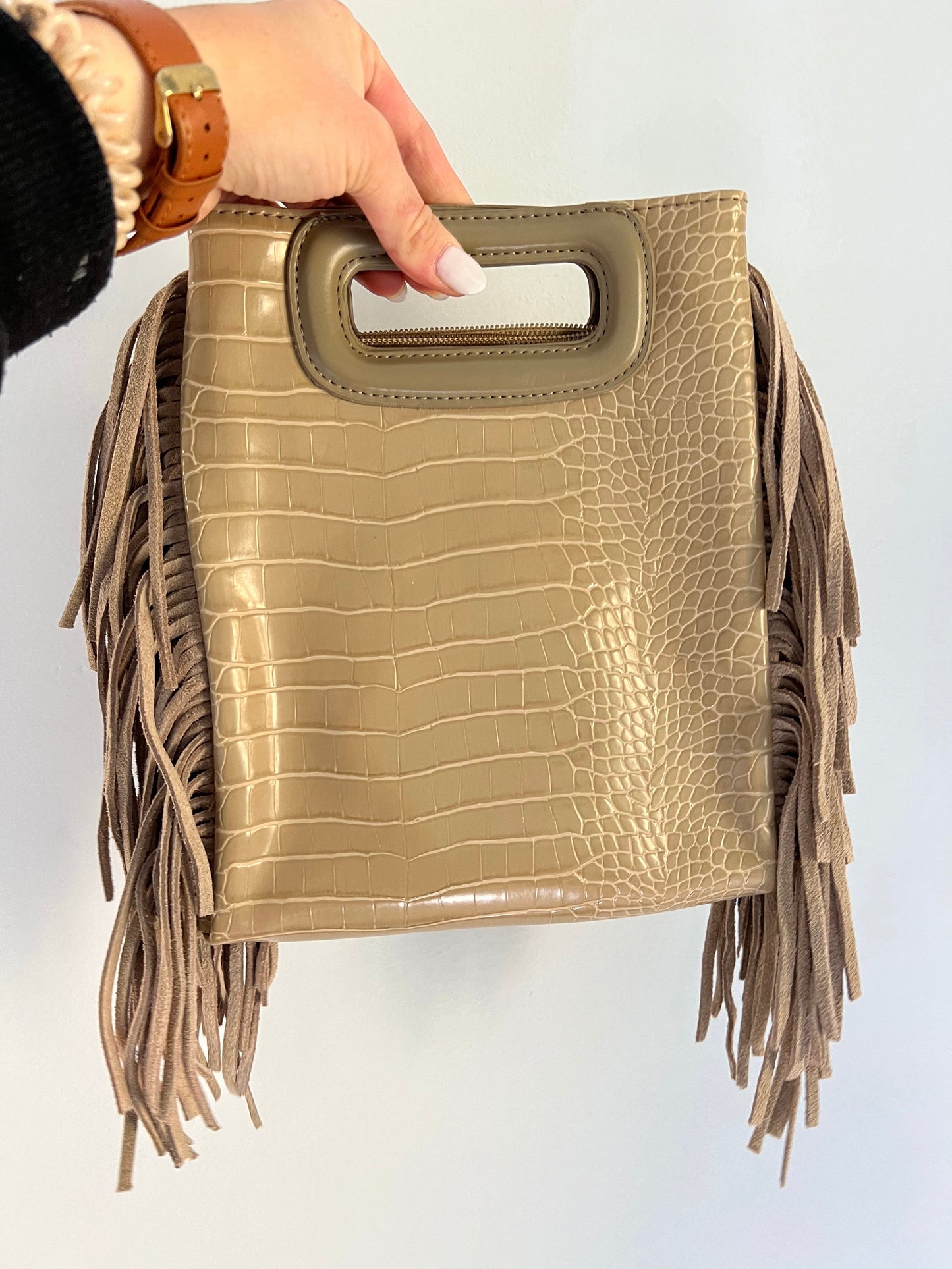 Bolso Flecos relieve