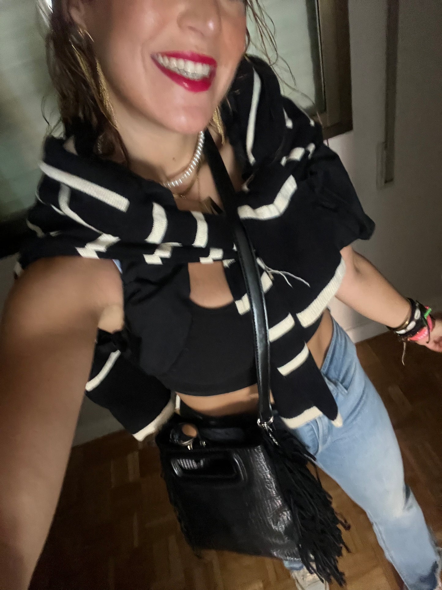 Bolso Flecos relieve