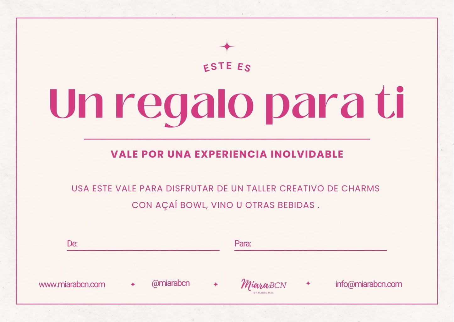 Tarjeta regalo Miara Mood